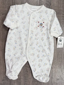 Vestiti bambino ragazzo nuovi vintage Carter's Preemie baseball piedini outfit - Foto 1 di 3