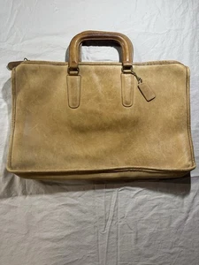 Vintage Coach Zip Top Portfolio Bag Made In New York USA - Bild 1 von 8