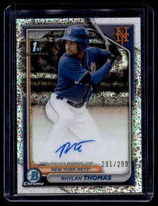 2024 Bowman Chrome Rhylan Thomas Prospects Autographs Speckle Refractors /299 - Bild 1 von 2