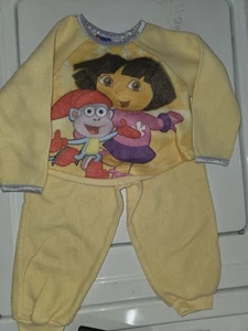 Vintage Schlafanzug Dora The Explorer 3T gelb - Bild 1 von 4