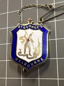VINTAGE BADGE ST GEORGES HOSPITAL KEW 1960s NURSE MELBOURNE  STOKES BEWSELL - Picture 1 of 6