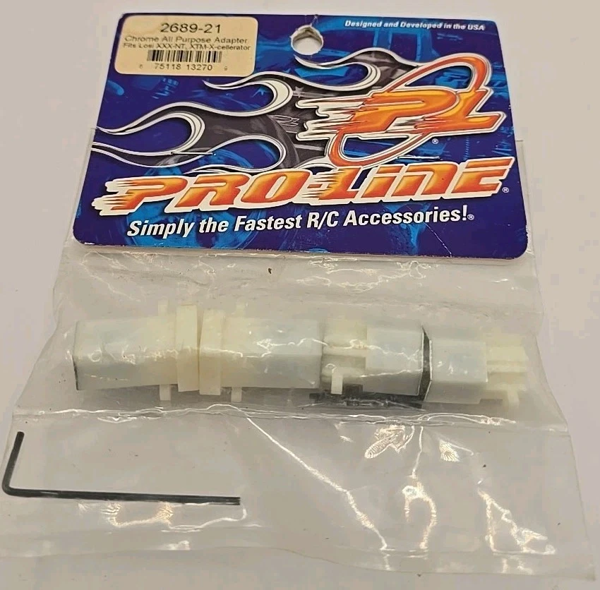 Pro-Line Chrome All Purpose Adapter Losi XXX-NT xxxt XTM-X-cellerator 2689-21 - Image 1 of 1