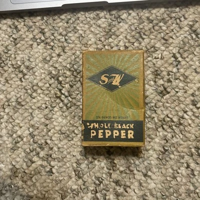 RARE Vintage Cardboard S And W Brand Spice Box Tin. Antique Advertising San Fran - Image 1 of 4