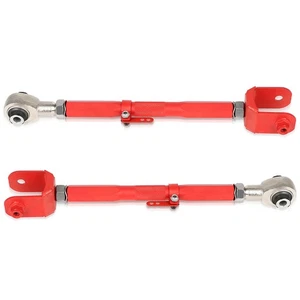 Red For 08-14 Accord 09-14 Acura TL TSX Rear Adj. +/- 3 Control Camber Arms 2pcs - Picture 1 of 6