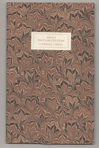 Randall JARRELL / ABOUT POPULAR CULTURE 1st Edition 1981 #194227 - Picture 1 of 1