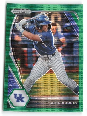 2021 Panini Prizm Draft Picks #PDP76 John Rhodes Green Pulsar Prizm Kentucky - Image 1 of 2