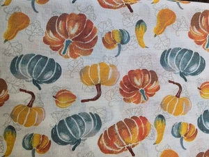 HARVEST PUMPKINS & GOURDS FABRIC PRINT COTTON  1 YARD 36X44 - Picture 1 of 1