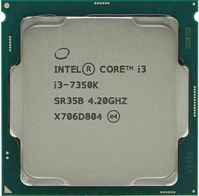 Intel Core i3-7350K 4.2GHz SR35B 4 threads 2-Core 60W LGA1151 CPU Processor - Image 1 of 4