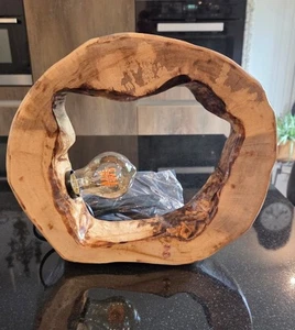 Nr.L4 Lampe Akzentlampe Einzelstück WALNUSSHOLZ Holz E27 Sonpladu2016 - Bild 1 von 5