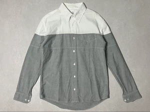 Visvim Long Sleeve Bicolor Shirt Cotton Men Size S Gift From Japan - Picture 1 of 6