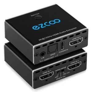 HDMI2.1 Audio Extractor 4K@120Hz Atmos ARC CEC VRR ALLM EDID HDCP2.3 Fit Vari... - Picture 1 of 9