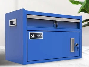 Portable Folding Metal Toolbox Multi-Functional Household Hardware Case - Picture 1 of 17
