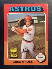 1975 Topps Greg Gross Rookie Houston Astros #334