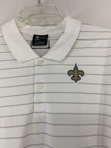 Nike NFL On Field Apparel New Orleans Saints Polo Shirt Men’s XL Team Issued * Cover