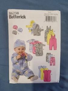 Butterick B6238 Infants Jacket Overalls Pants Bunting & Hat YA5 Nbn-XLG Patterns - Picture 1 of 4