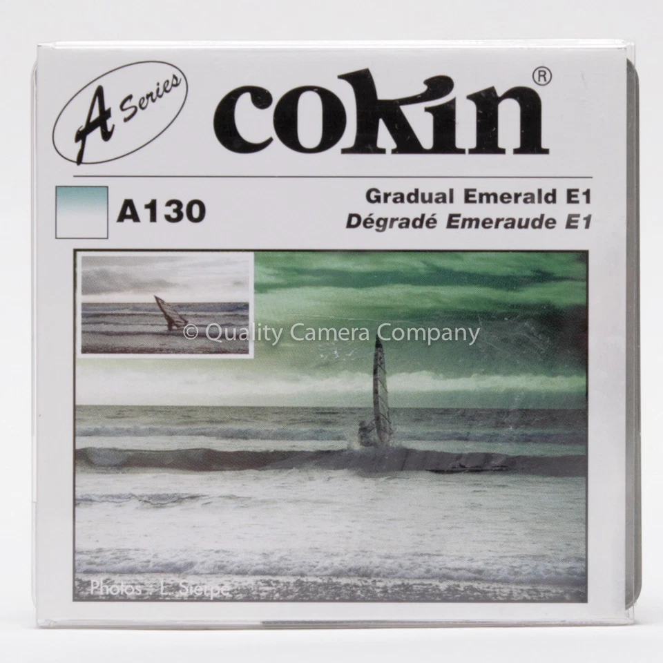 COKIN "A" SERIES GRADUAL EMERALD E1 A130 - GRADUATED LIGHT EMERALD FILTER - NOS - Image 1 of 1