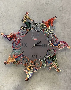 David Gerstein Pop Art handgefertigte Metall Skulptur " City Ride Time Clock " - Bild 1 von 9