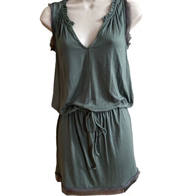 Ella Moss For Piperlime XS Green Knit Sleeveless Dress - Image 1 of 4