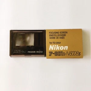 【COMO NUEVO】Pantalla de enfoque Nikon para F-801s・N8008s tipo E alfombrilla de rejilla hecha en Japón - Imagen 1 de 10