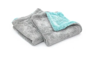 The Rag Company Liquid8R Twisted Loop Microfiber Drying Towel 16"x16" - 2 Pack - Picture 1 of 8