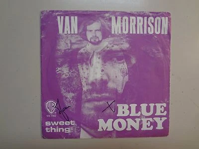 VAN MORRISON: (Of Them)Blue Money-Sweet Thing-Holland 7" 71 Warner Bros.7462 PSL - Image 1 of 4