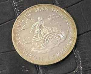 MONEDA Second Man Space 1961 plata esterlina EE. UU. Virgil Grissom (C018) - Imagen 1 de 2