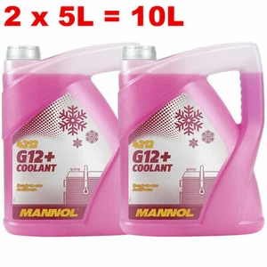 COOLANT ANTIFREEZE G12+ RED READY MIXED 5L LONG LIFE GERMAN HI SPEC 1-20 LITRES - Picture 1 of 6