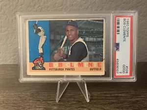 Bob Clemente 1960 Topps #326 Pittsburgh Pirates Vintage (Roberto Clemente) PSA 2 - Picture 1 of 2