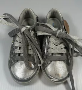 Hanna Anderson Silver Sparkle Shoes - Size 9.5 - Picture 1 of 5