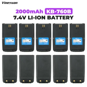 10X KB-760 2000mAh Li-ion Battery Pack for Kirisun S760 S780 FP460 Digital Radio - Afbeelding 1 van 12