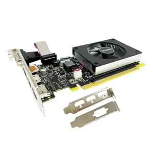 QTHREE GeForce GT 730 4GB DDR3 Low Profile Graphics Card, 2X HDMI, DP, VGA, PCI - Picture 1 of 2