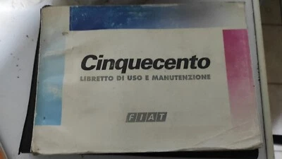 Manuale uso e manutenzione Fiat Cinquecento - Immagine 1 di 2