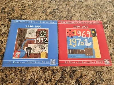2 vg! 1993 TIME LIFE CDS ROLLING STONE COLLECTION ROCK 1986-1992, 1969-1970 - Image 1 of 4