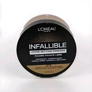 L'Oreal Infallible Loose Setting Powder (614 Translucent Medium-Deep) ST9 - Picture 1 of 2