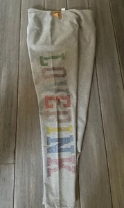 PINK Victoria's Secret Leggings with Rainbow Rhinestone Logo Size XL ❤️❤️❤️ - Picture 1 of 6