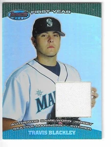 Camiseta Bowman's Best Travis Blackley 2014 primer año usada en el juego #bb-tb mariners - Imagen 1 de 2