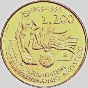 Moneta Italia L200 NON CIRCOLATA 1990 Consiglio Di Stato 1890-1990 Lire Lire - Foto 1 di 2