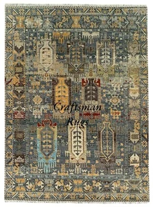 9x12 Ft Hand made Traditional Living Area Rugs, Contemporary Floor Carpet - Picture 1 of 10