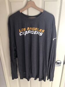 Nike LA Chargers Dri-Fit L/S T Shirt XXL