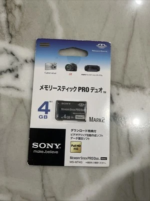 Sony Memory Stick PRO Duo Mark2 4GB PSP Cybershot - Image 1 of 2