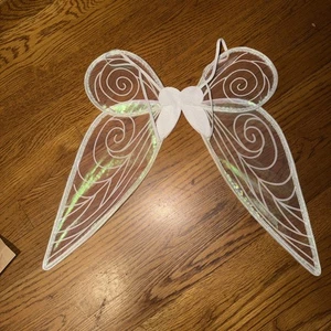 1 Stck., weiß schillernd Schmetterling Fee Engelsflügel Cosplay Halloween spielt - Bild 1 von 4