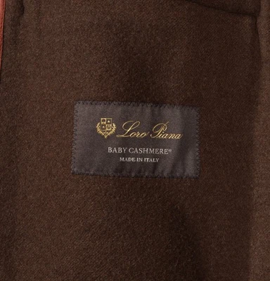 Chaqueta Abrigo Hombre Loro Piana Talla L Gris/Marrón Tonos Bebé Cachemira Italia Foto 1 de 4