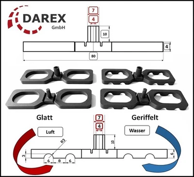 100 - 3000 PROFI Abstandhalter 4 mm - 7 mm für Terrassendielen Distanzhalter - Bild 1 von 4
