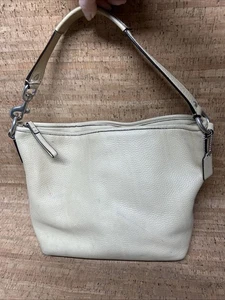 Bolso de Mano de Hombro Coach Sarah Guijarro Hobo Cartera Para Mujer Beige F13094 De Colección - Imagen 1 de 14