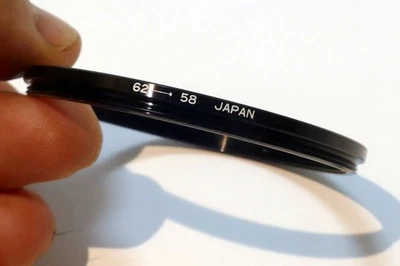62mm to 58mm STEP-DOWN Ring Metal double threaded screw in made in Japan - Image 1 of 2
