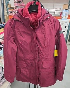 Lands' End Ladies' 3-in-1 Systems Jacket, Burgundy, Size Small NEW - Picture 1 of 7