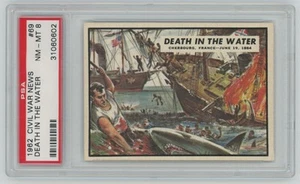 1962 Topps Civil War News Muerte en el agua PSA 8 #69 - Imagen 1 de 2