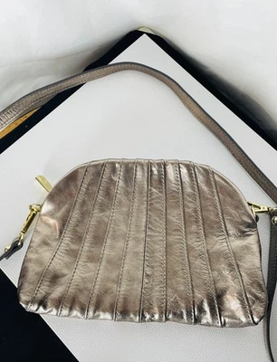 Metallic Pewter Color Kooba Purse See Pictures Details/Wear - Image 1 of 4