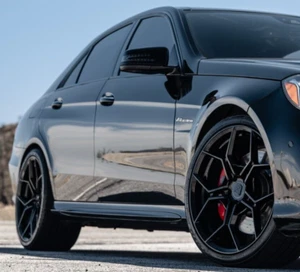 20" Blaque Diamond BD-F25 Gloss Black Wheels for Mercedes-Benz S63AMG S500 S550 - Picture 1 of 13