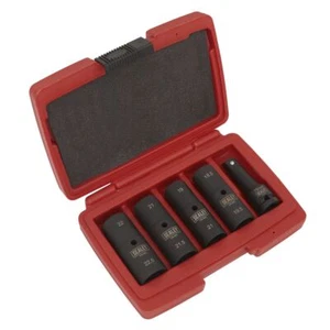 Sealey Impact Douille Écrou de Roue Set 1.3cmSq Lecteur Double Embout 5pc - Bild 1 von 7